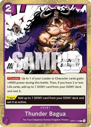 (OP01-119) Thunder Bagua - Romance Dawn Foil