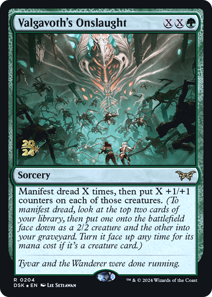 Valgavoth's Onslaught (PRE-204) - Duskmourn: House of Horror Promos (Prerelease) Foil