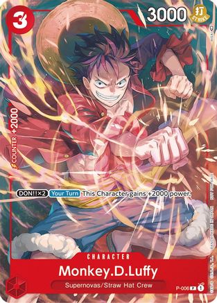 (P-006) Monkey.D.Luffy - P-006 (Tournament Pack Vol. 1) - One Piece Promotion Cards Normal