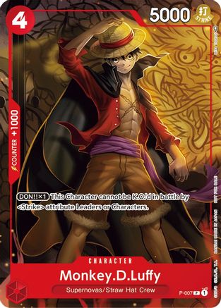 (P-007) Monkey.D.Luffy - P-007 (Tournament Pack Vol. 1) - One Piece Promotion Cards Normal