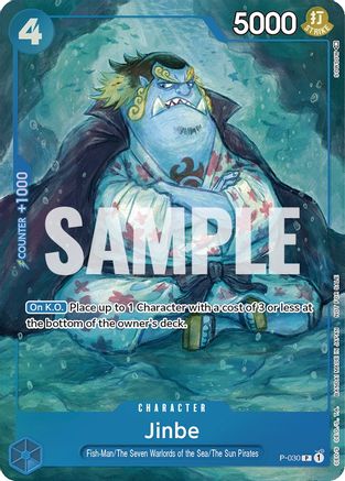 (P-030) Jinbe (Event Pack Vol. 1) - One Piece Promotion Cards Foil