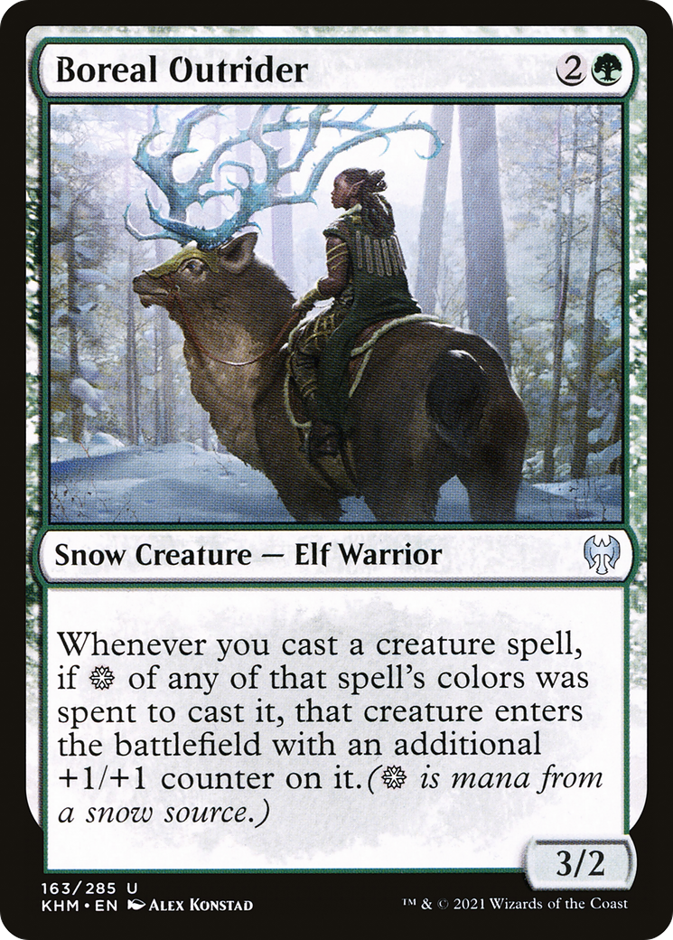 Boreal Outrider  (KHM-163) - Kaldheim: (snow) Foil