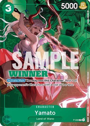 (P-008) Yamato - P-008 (Winner Pack Vol. 1) - One Piece Promotion Cards Normal