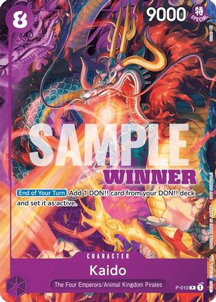 Kaido - P-010 (Winner Pack Vol. 1) (P-010) - One Piece Promotion Cards