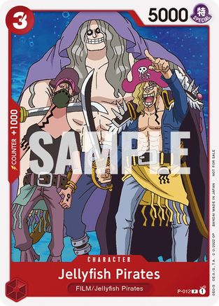 (P-012) Jellyfish Pirates (One Piece Film Red) - One Piece Promotion Cards Normal