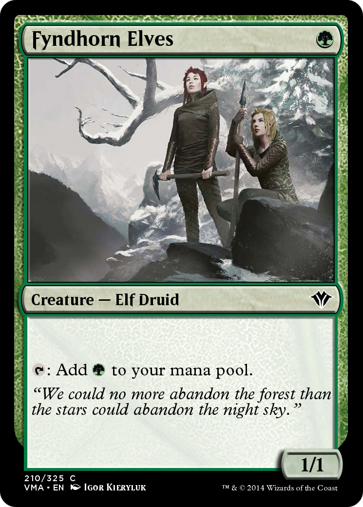 Fyndhorn Elves (VMA-210) - Vintage Masters Foil