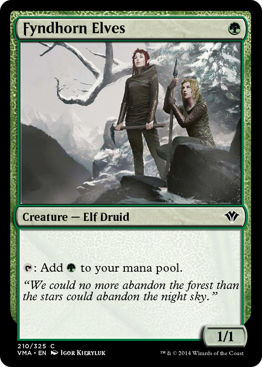 Fyndhorn Elves (VMA-210) - Vintage Masters