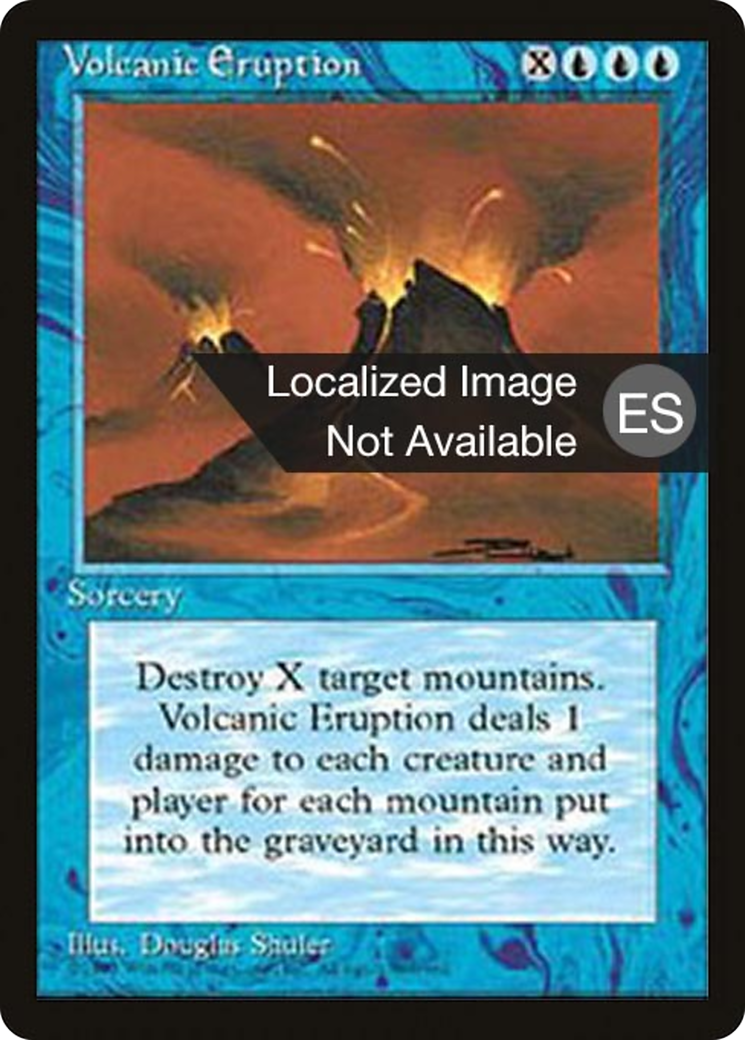 Volcanic Eruption (4BB-112) - Fourth Edition Foreign Black Border