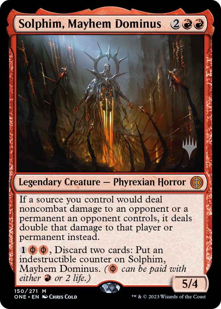 Solphim, Mayhem Dominus (PONE-150P) - Phyrexia: All Will Be One Promos Foil