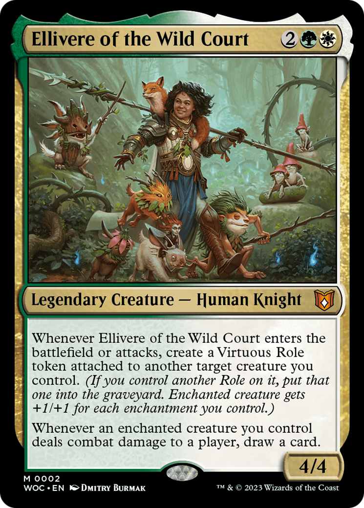 Ellivere of the Wild Court (WOC-002) - Wilds of Eldraine Commander Foil