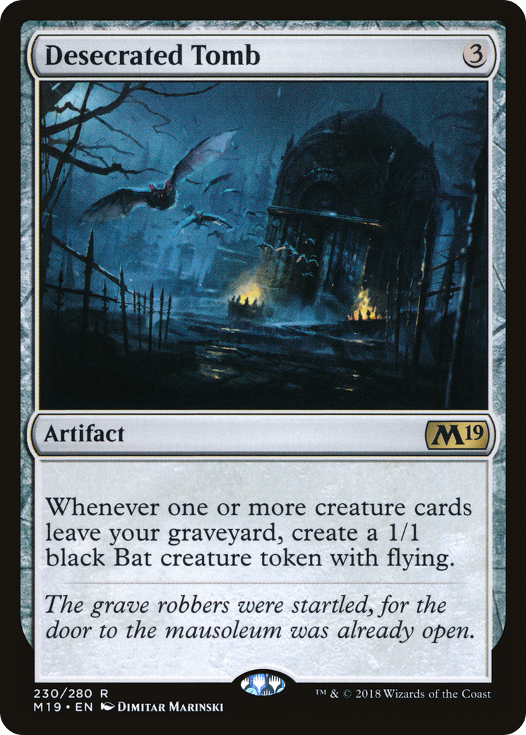 Desecrated Tomb (M19-230) - Core Set 2019 Foil