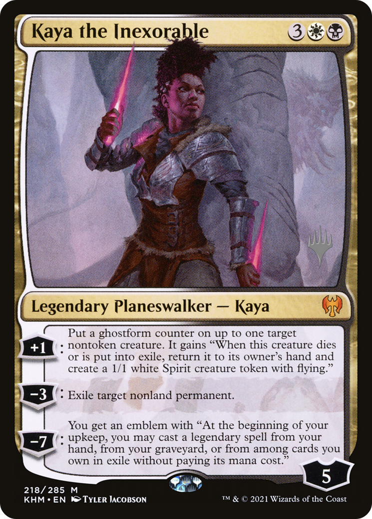Kaya the Inexorable (PPKHM-218P) - Kaldheim Promos Foil (Promo Pack)