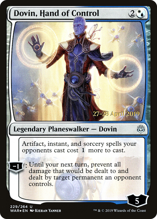 Dovin, Hand of Control (PWAR-229S) - War of the Spark Promos Foil