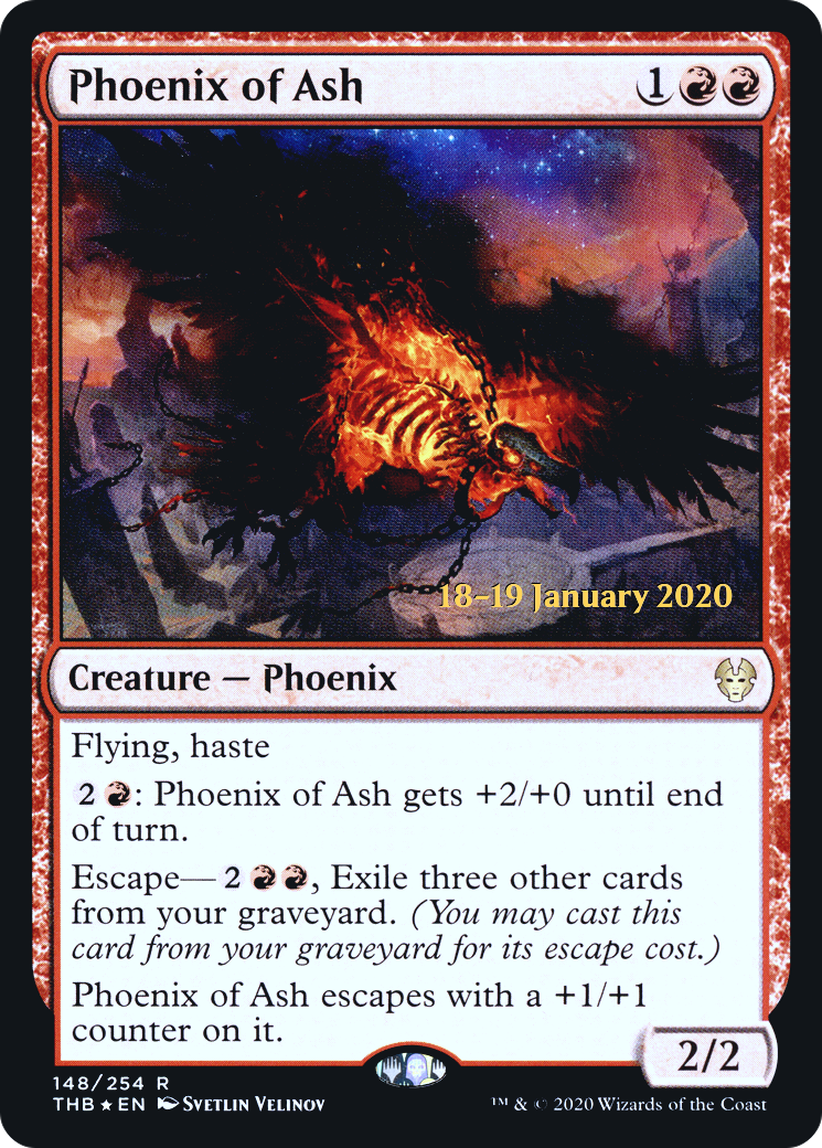 Phoenix of Ash (PRE-148S) - Theros Beyond Death Promos (Prerelease) Foil