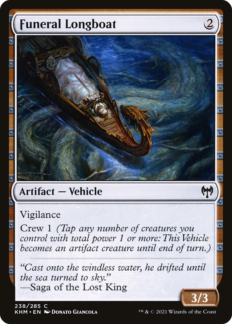 Funeral Longboat (KHM-238) - Kaldheim Foil