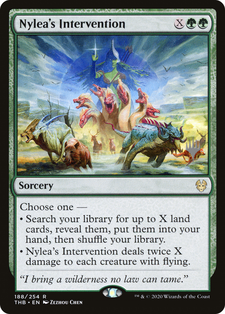 Nylea's Intervention (PPTHB-188P) - Theros Beyond Death Promos (Promo Pack)