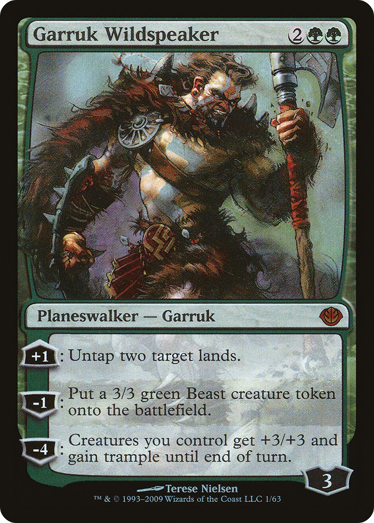 Garruk Wildspeaker (DDD-001) - Duel Decks: Garruk vs. Liliana Foil