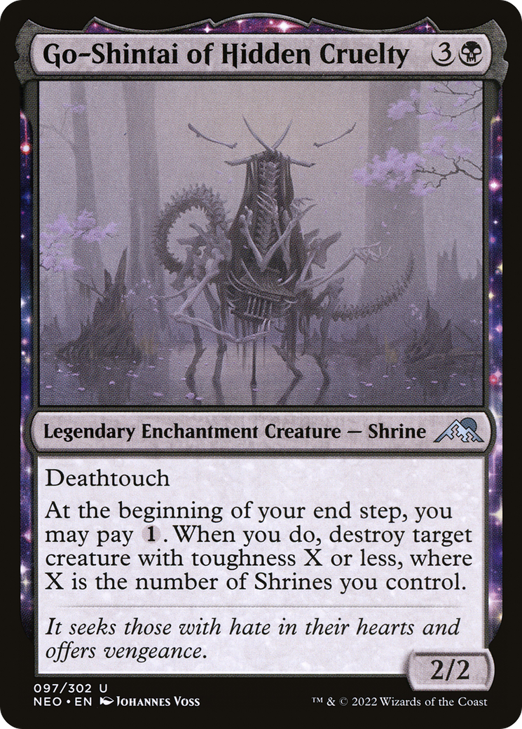 Go-Shintai of Hidden Cruelty (NEO-097) - Kamigawa: Neon Dynasty Foil