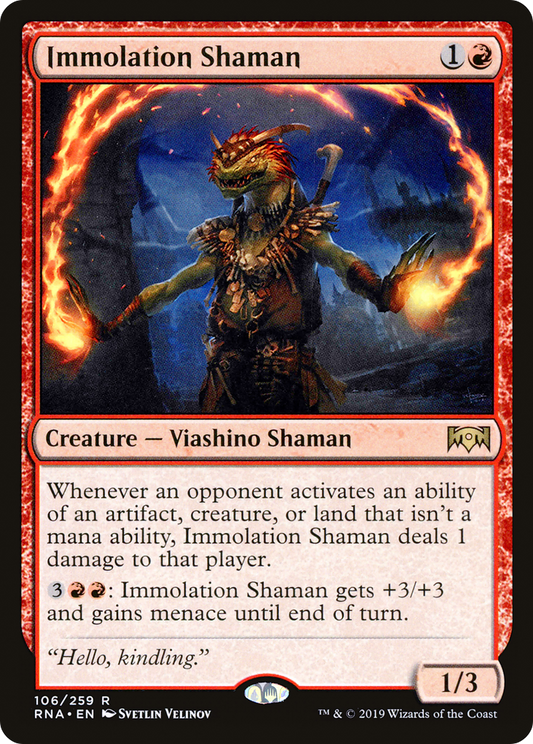 Immolation Shaman (RNA-106) - Ravnica Allegiance Foil