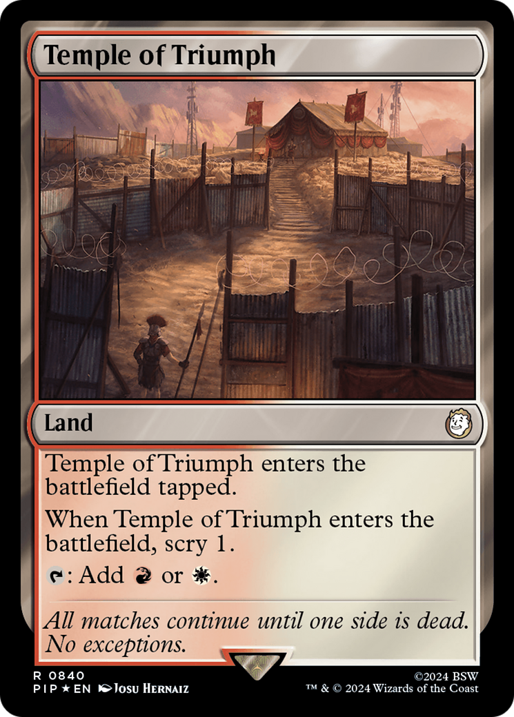 Temple of Triumph (PIP-840) - Fallout Foil