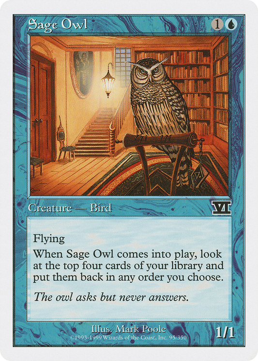 Sage Owl (6ED-095) - Classic Sixth Edition