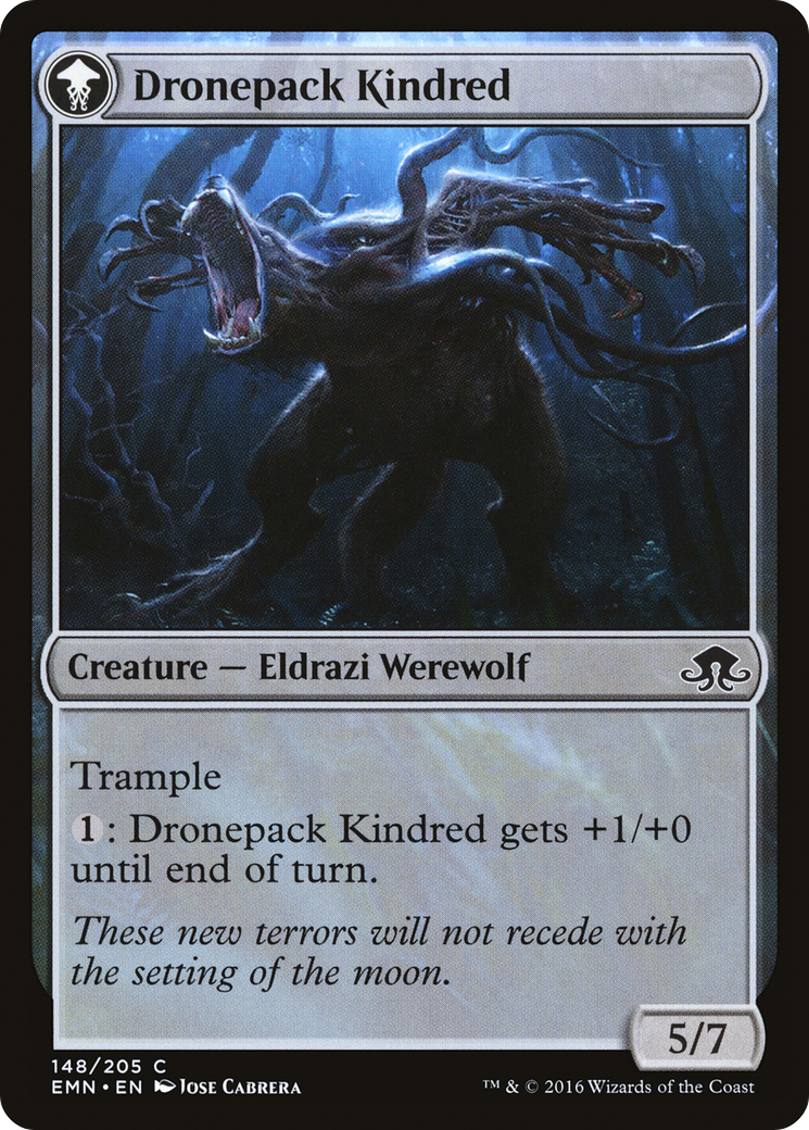 Vildin-Pack Outcast // Dronepack Kindred (EMN-148) - Eldritch Moon: (mooneldrazidfc) Foil