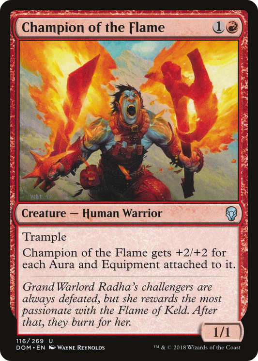 Champion of the Flame (DOM-116) - Dominaria Foil