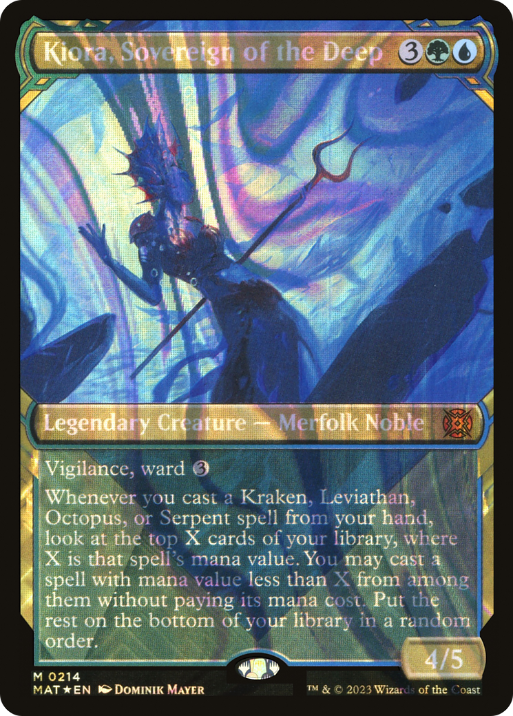 Kiora, Sovereign of the Deep (MAT-214) - March of the Machine: The Aftermath: (Showcase) Foil