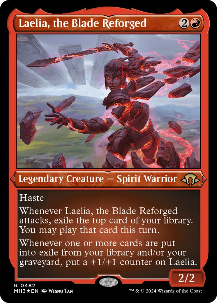 Laelia, the Blade Reforged (MH3-482) - Modern Horizons 3 Etched Foil