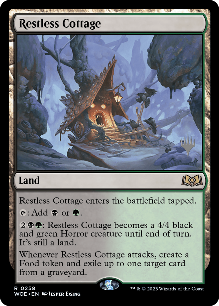 Restless Cottage  (PPWOE-258P) - Wilds of Eldraine Promos (Promo Pack) Foil
