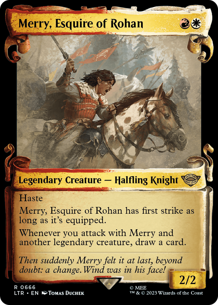 Merry, Esquire of Rohan (LTR-666) - The Lord of the Rings: Tales of Middle-earth: (Showcase) Foil