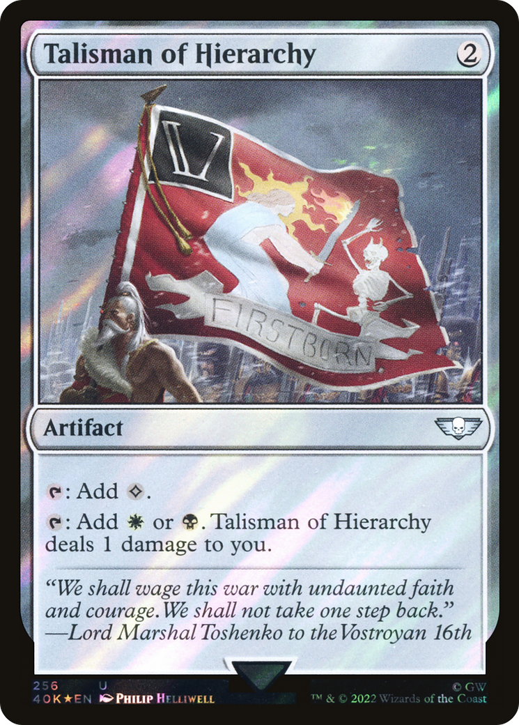 Talisman of Hierarchy (40K-256★) - Warhammer 40,000 Commander Foil