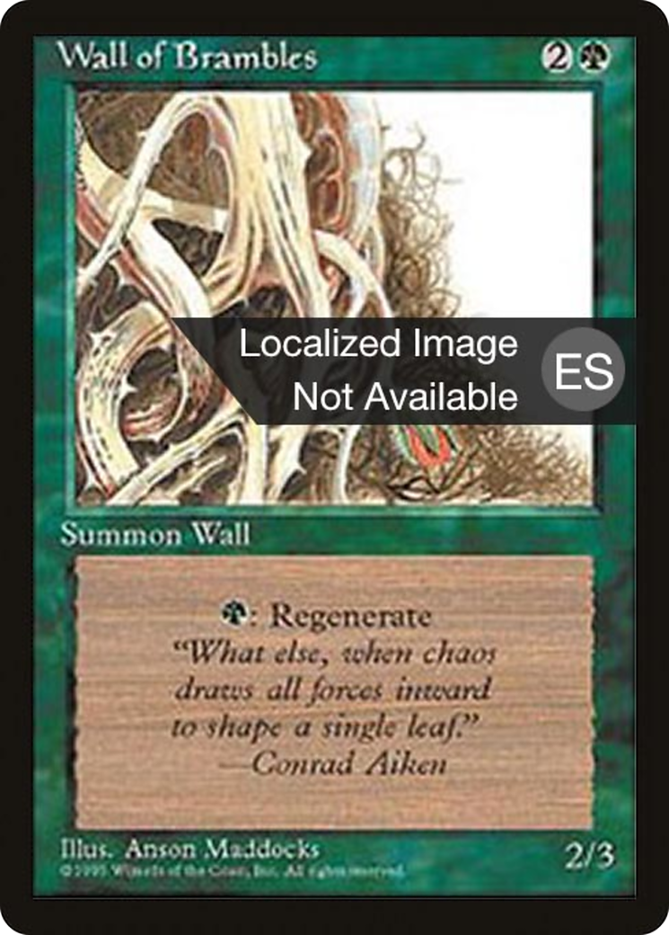 Wall of Brambles (4BB-282) - Fourth Edition Foreign Black Border