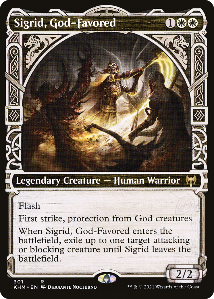 Sigrid, God-Favored (KHM-301) - Kaldheim: (Showcase) Foil