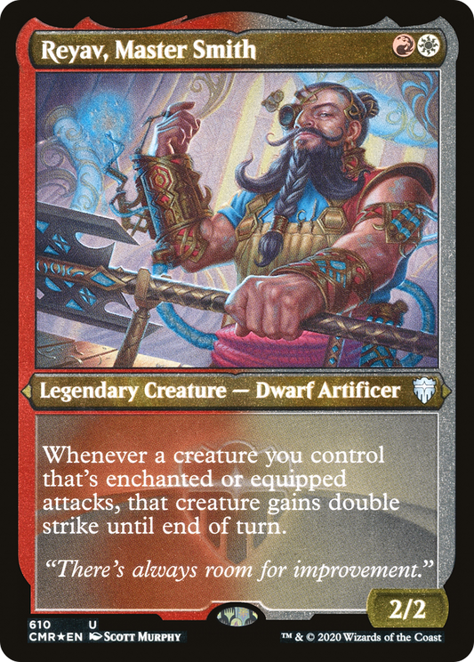 Reyav, Master Smith (CMR-610) - Commander Legends Etched Foil