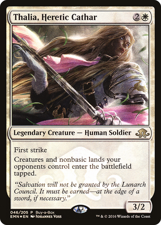 Thalia, Heretic Cathar (PEMN-046) - Eldritch Moon Promos Foil