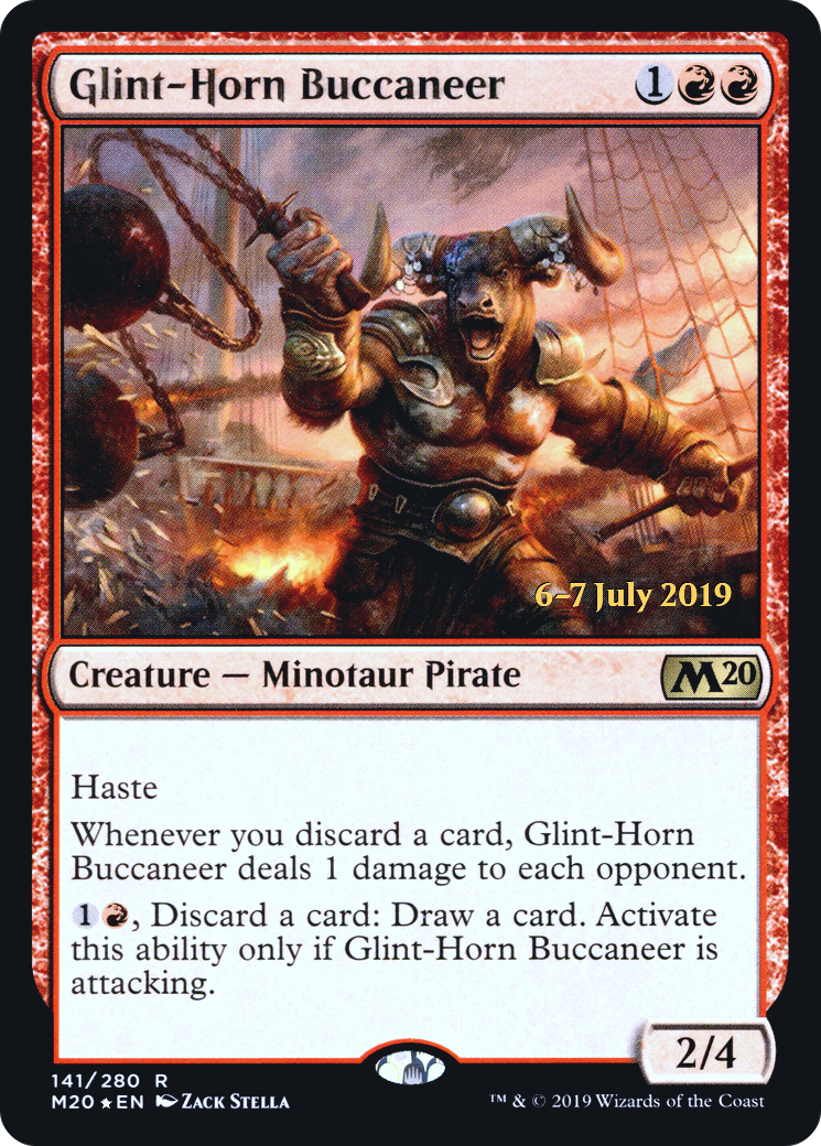 Glint-Horn Buccaneer (PRE-141S) - Core Set 2020 Promos (Prerelease) Foil