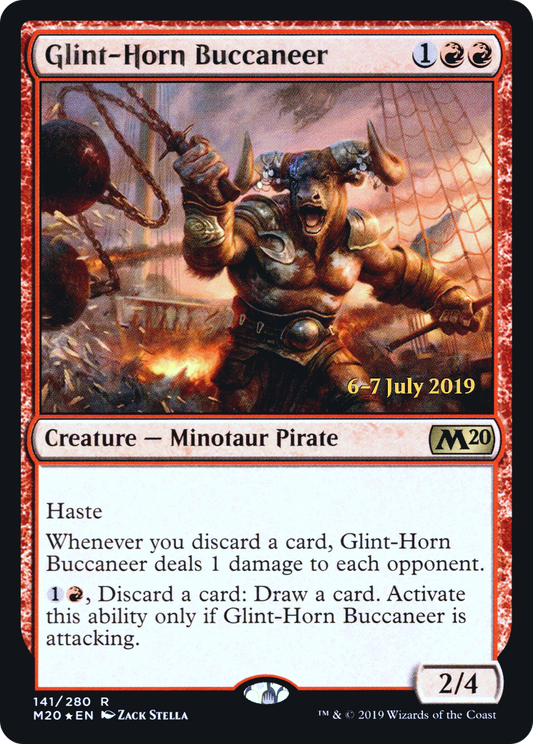 Glint-Horn Buccaneer (PM20-141S) - Core Set 2020 Promos Foil