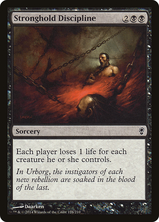 Stronghold Discipline (CNS-126) - Conspiracy Foil