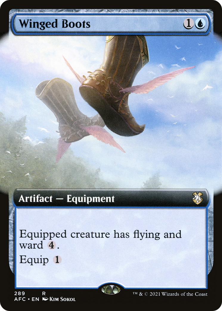 Winged Boots (AFC-289) - Forgotten Realms Commander: (Extended Art)