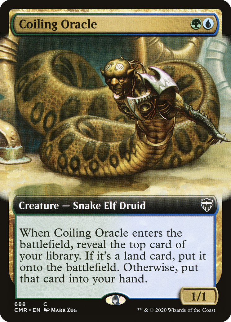 Coiling Oracle (CMR-688) - Commander Legends: (Extended Art)