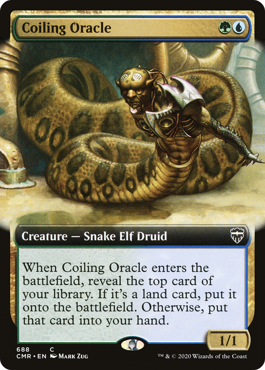 Coiling Oracle (CMR-688) - Commander Legends: (Extended Art)