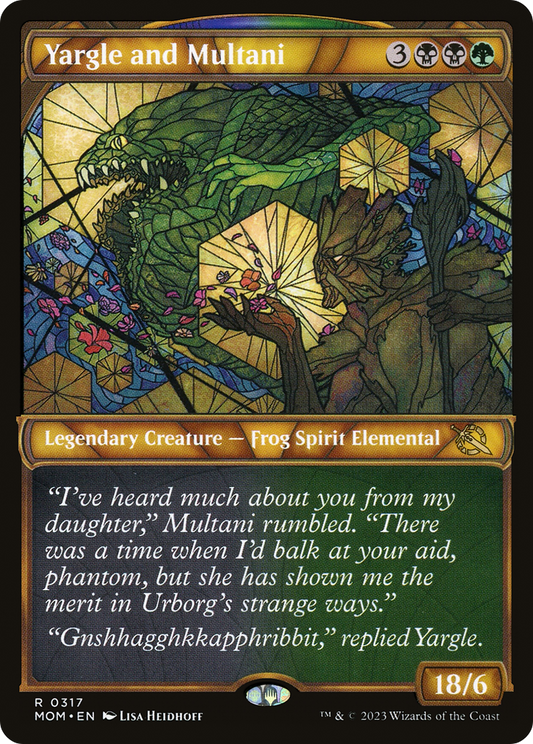 Yargle and Multani (MOM-317) - March of the Machine: (Showcase) Foil