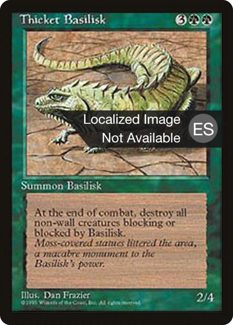 Thicket Basilisk (4BB-274) - Fourth Edition Foreign Black Border