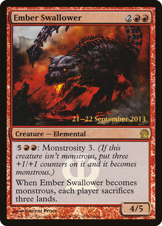 Ember Swallower (PTHS-120★) - Theros Promos Foil