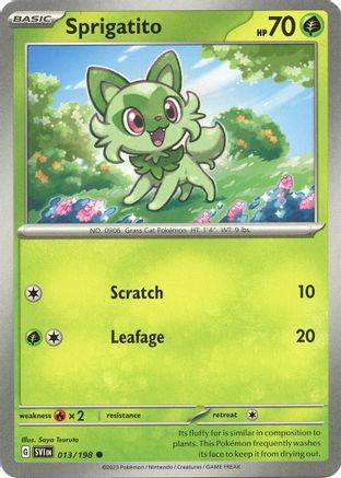 Sprigatito (13/198) - SV01 Scarlet & Violet Base Set Reverse Holofoil - Common