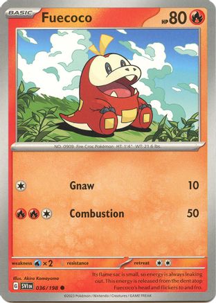 Fuecoco (36/198) - SV01 Scarlet & Violet Base Set  - Common