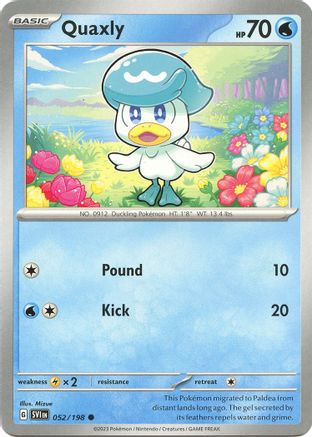 Quaxly (52/198) - SV01 Scarlet & Violet Base Set  - Common