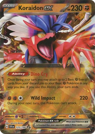 Koraidon ex (125/198) - SV01 Scarlet & Violet Base Set Holofoil - Double Rare