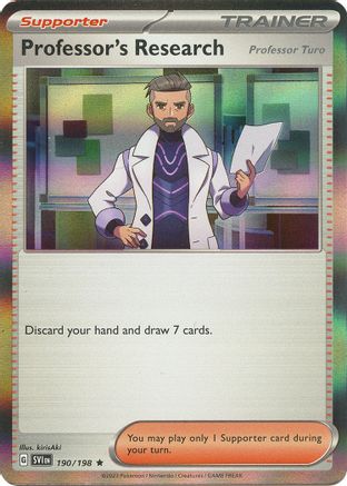 Professor's Research (190/198) - SV01 Scarlet & Violet Base Set Holofoil - Rare